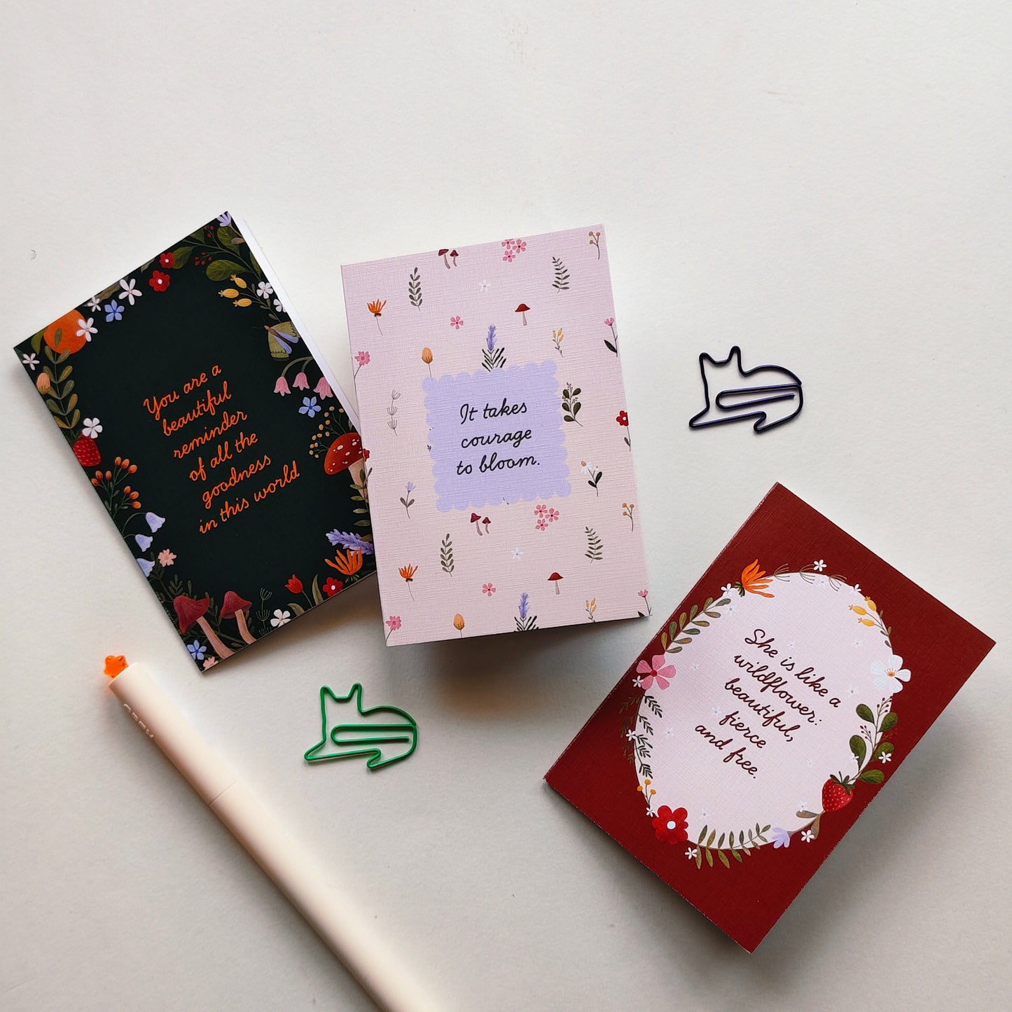 Bloom & Become — Mini Card Set | Cottage Critters