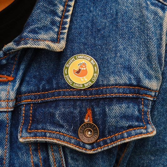 Doing My Best Bird Enamel Pin | Cottage Critters