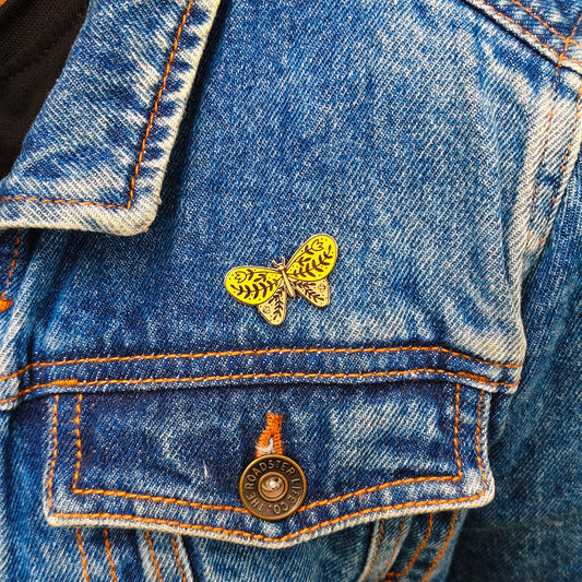 Wildflower Butterfly Enamel Pin | Cottage Critters