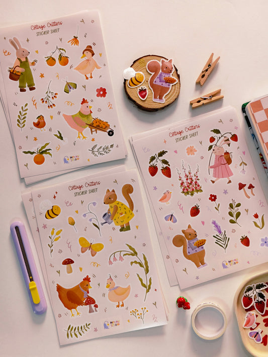 Sticker Sheets | Cottage Critters
