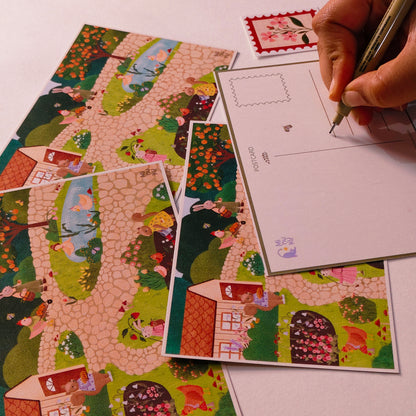 Cottage Critters Postcard