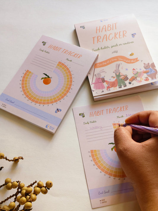 Habit Tracker Notepad | Cottage Critters