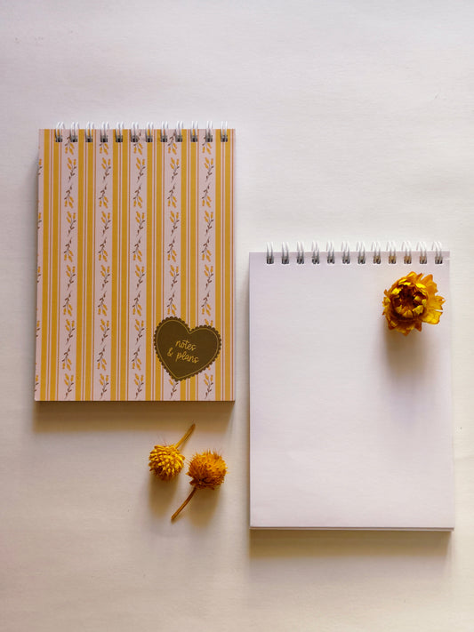 Botanical Stripes Notebook | Cottage Critters