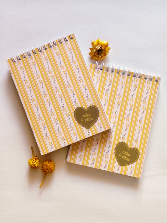 Botanical Stripes Notebook | Cottage Critters