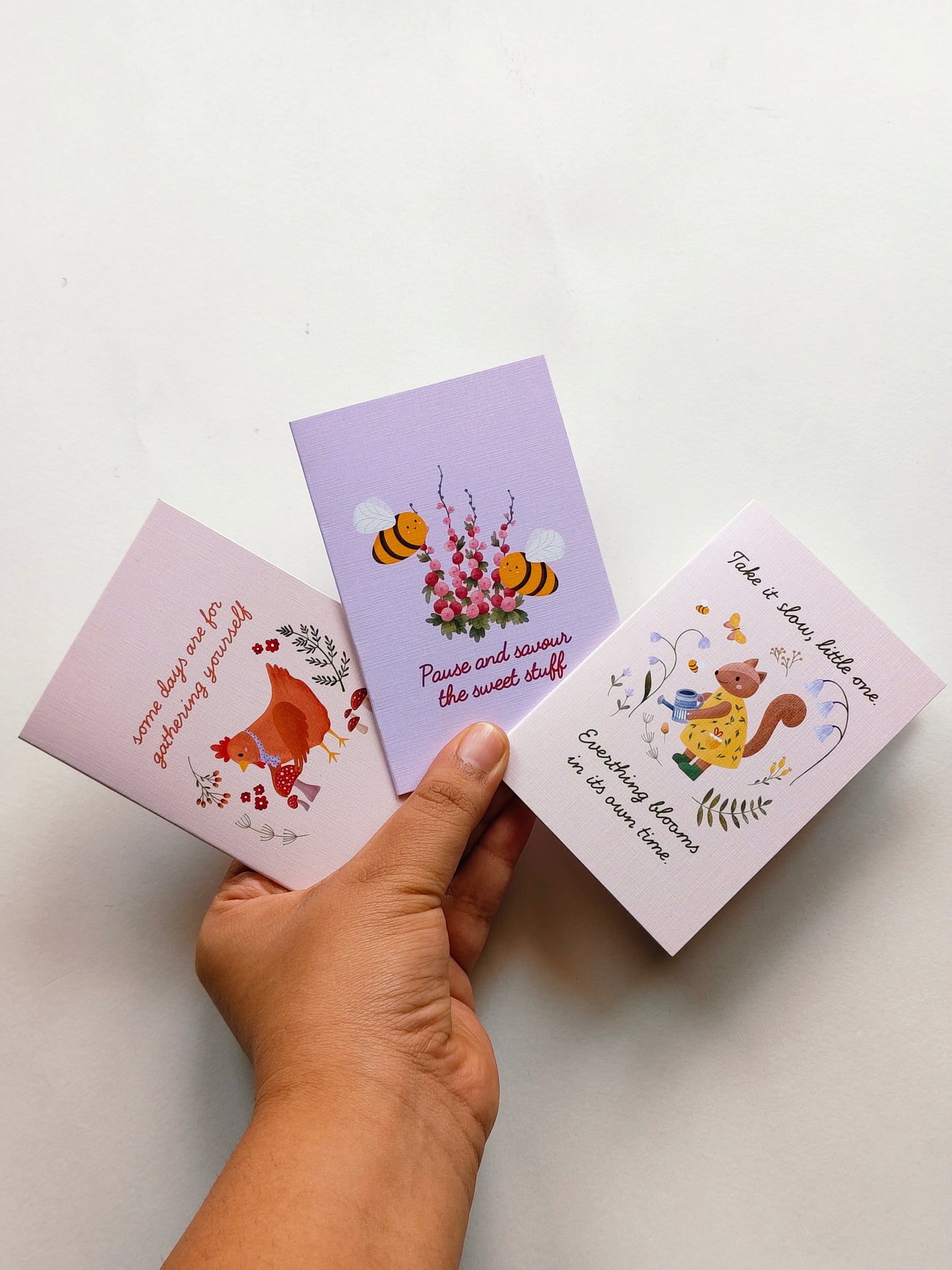 Take It Slow - Mini Card Set | Cottage Critters