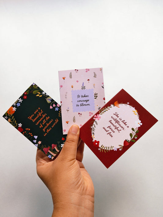 Bloom & Become — Mini Card Set | Cottage Critters