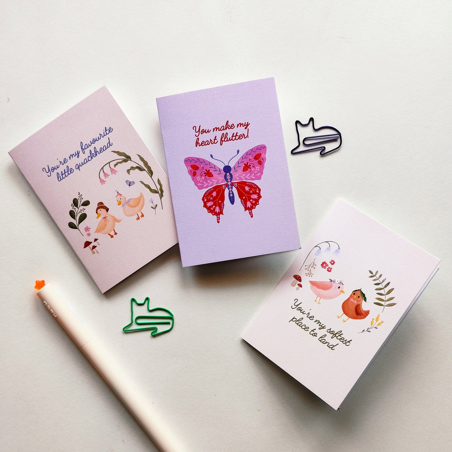 Soft & Silly Love — Mini Card Set | Cottage Critters