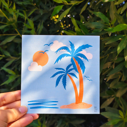 Sunlit Palms