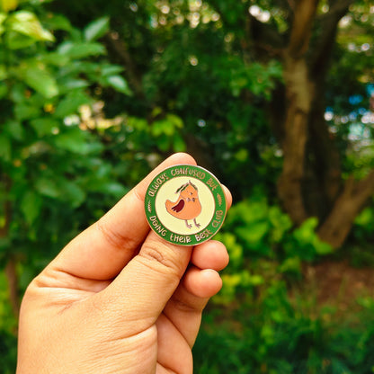 Doing My Best Bird Enamel Pin | Cottage Critters