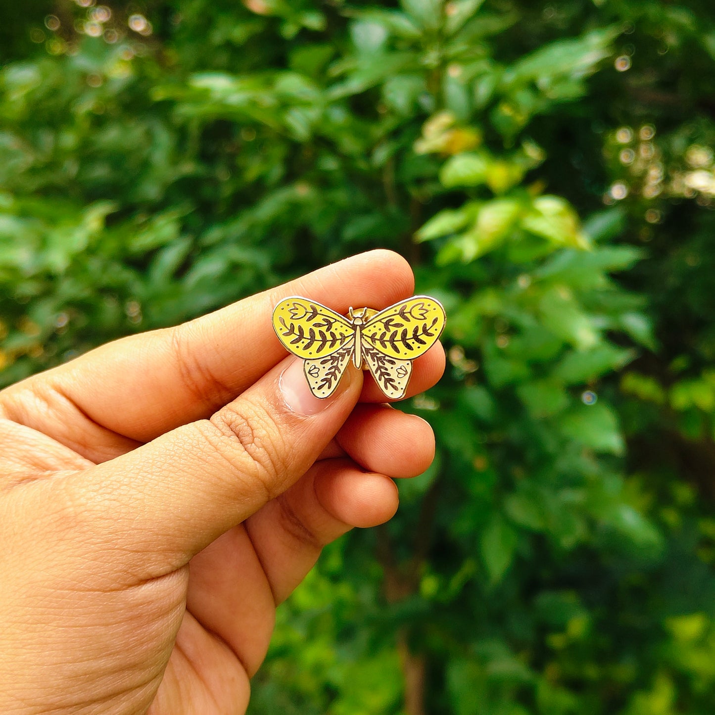 Wildflower Butterfly Enamel Pin | Cottage Critters