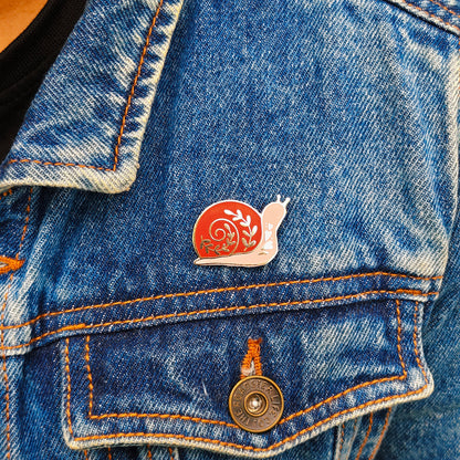 Garden Snail Enamel Pin | Cottage Critters