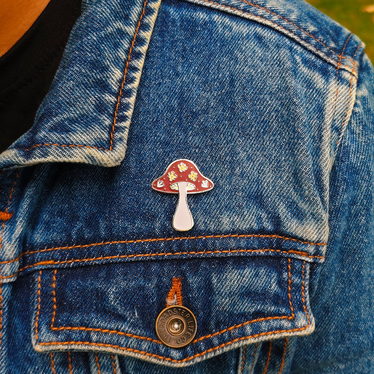 Enchanted Mushroom Enamel Pin | Cottage Critters