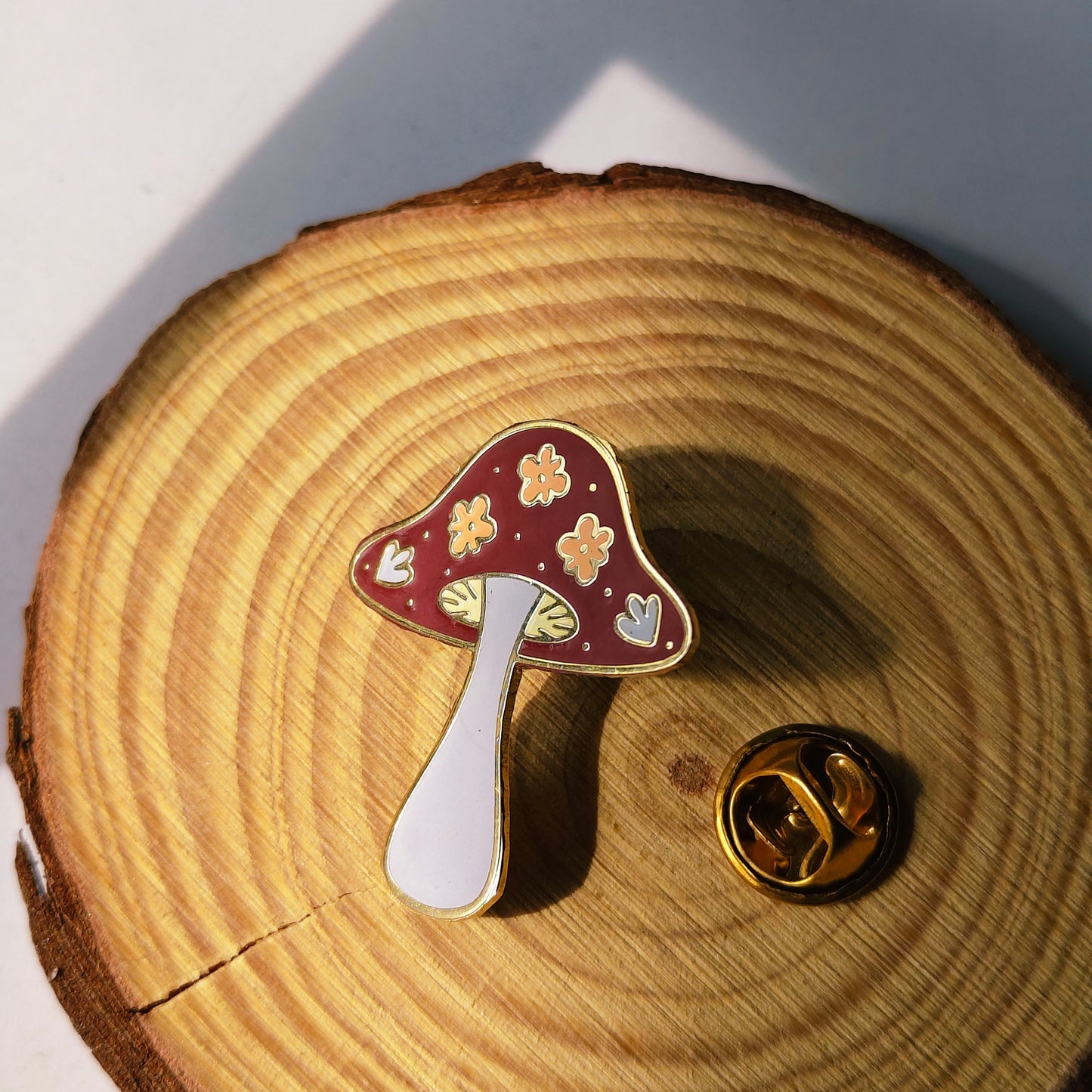 Enchanted Mushroom Enamel Pin | Cottage Critters