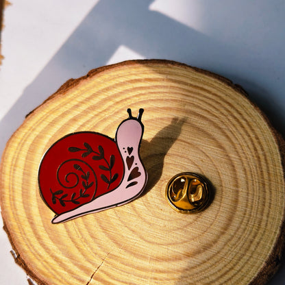 Garden Snail Enamel Pin | Cottage Critters
