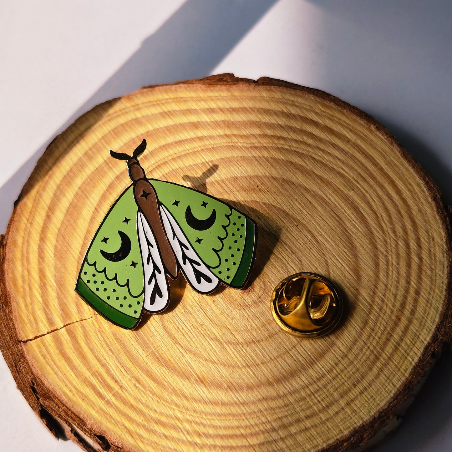 Moonlit Moth Enamel Pin | Cottage Critters