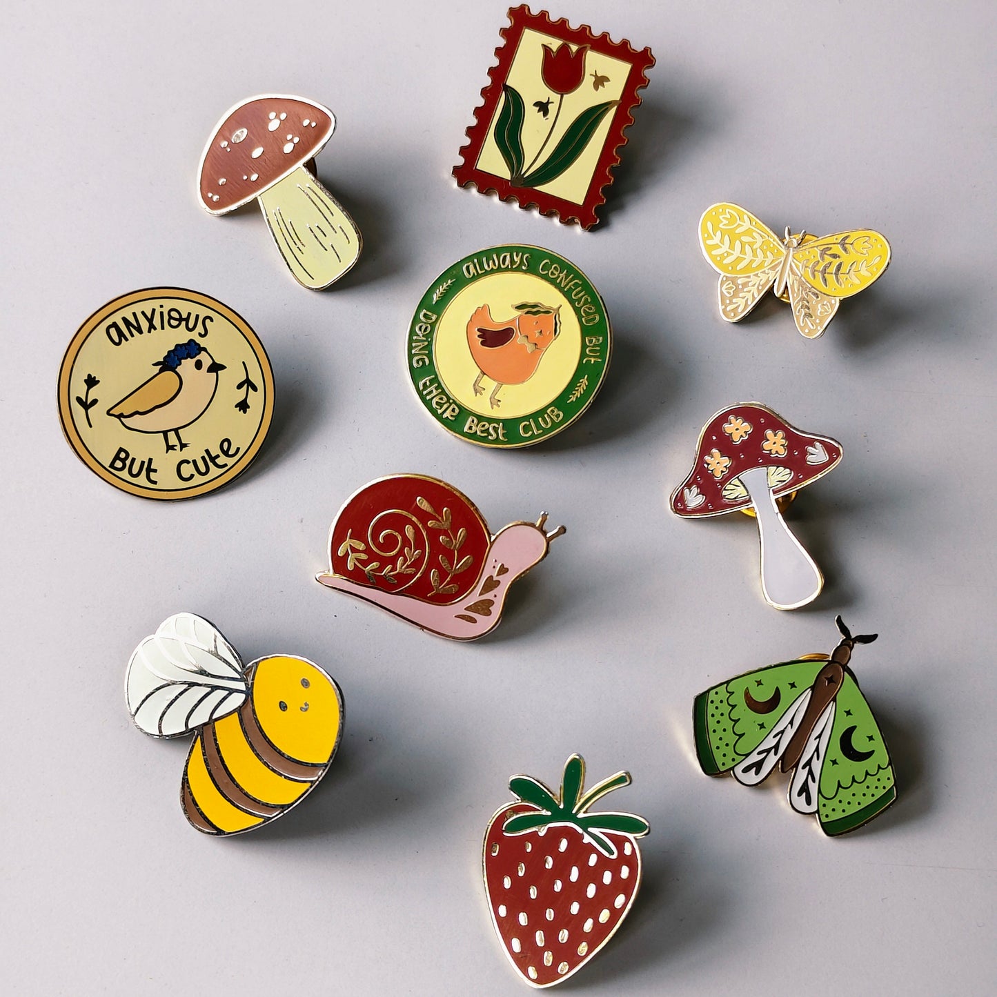 Doing My Best Bird Enamel Pin | Cottage Critters
